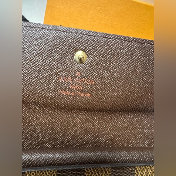 LOUIS VUITTON-TH0011 Portefeuille International Wallet Damier Ebene - Picture 7 of 13